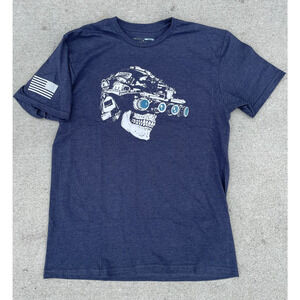 GP Armory GPNVG Skull Night-Vision Graphic T-Shirt – Navy – Size 3XL NWOT